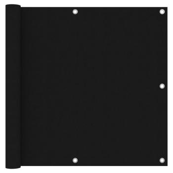 ARDEBO.de - Balkon-Sichtschutz Schwarz 90x500 cm Oxford-Gewebe