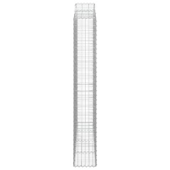 ARDEBO.de - Gabionen mit Hochbogen 3 Stk. 200x30x200/220cm Verzinktes Eisen
