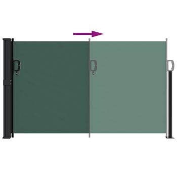 Seitenmarkise Ausziehbar Dunkelgrün 117x300 cm