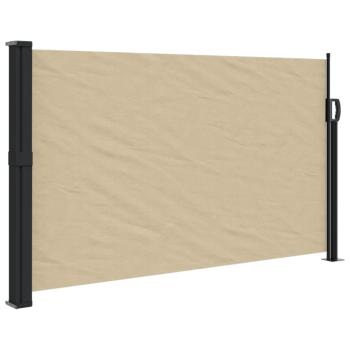 Seitenmarkise Ausziehbar Beige 120x500 cm