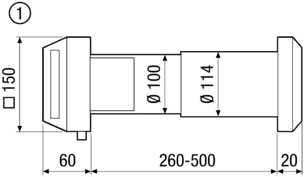 Maico ALD 10 Außenluftdurchlass, stufenlos, klappenart manuell, reinweiß (0152.0054)