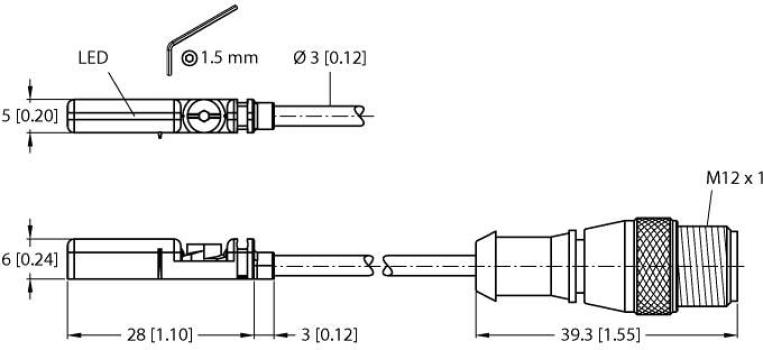 ARDEBO.de Turck BIM-UNT-AY1X-0,3-RS4.21/S1139 Magnetfeldsensor für Pneumatikzylinder (4685765)