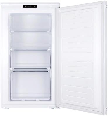 Amica EGSS 321 900 Einbau-Gefrierschrank, Nischenhöhe: 88 cm, 100 L, Schlepptür-Technik, 4 Gefrierschubladen, elektronische Steuerung, Tür-Offen-Alarm, Supergefrierfunktion, Inverter Kompressor, weiß (1195105)