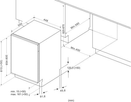 Amica EGSPV 587 916 Vollintegrierter Einbau-Geschirrspüler, 45cm breit, 9 Maßgedecke, Aquastopp, 5 Programme, OpenDry, Besteckkorb (1195100)