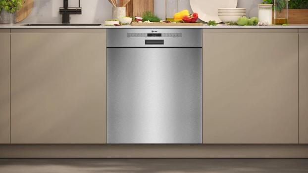Neff S125EBS16E N50 Unterbau-Geschirrspüler, 60 cm breit, 13 Maßgedecke, AquaStop, Kindersicherung, HomeConnect, Gebürsteter Edelstahl