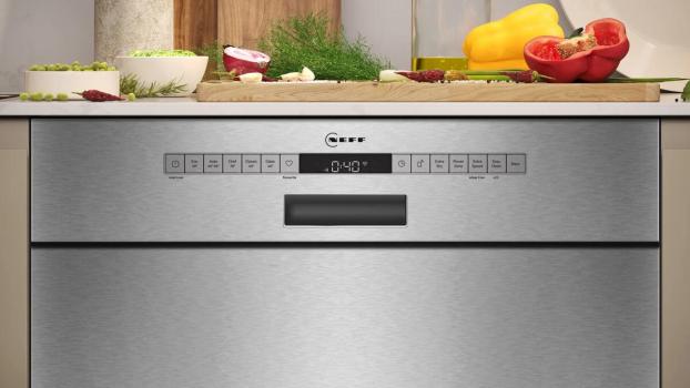 Neff S125EBS16E N50 Unterbau-Geschirrspüler, 60 cm breit, 13 Maßgedecke, AquaStop, Kindersicherung, HomeConnect, Gebürsteter Edelstahl