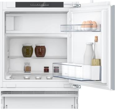 ARDEBO.de Neff KU2222FD0 N50 Unterbaukühlschrank, Nischenhöhe 82 cm, Breite 60 cm, 110 L, mit Gefrierfach, Festtürtechnik, Super Cooling, EcoMode, HomeConnect, weiß