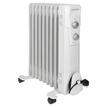 ARDEBO.de Clatronic RA 3736 Ölradiator, 3 Leistungsstufen, Integrierter Überhitzungsschutz, weiß