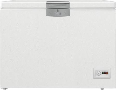 ARDEBO.de Beko HSM22340 Stand Gefriertruhe, 110,5 cm breit, 230 L, Schnellgefrieren, LED Beleuchtung, Temperaturalarm bei Störung, 2 Körbe, weiß