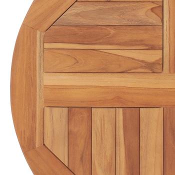 Tischplatte Massivholz Teak Rund 2,5 cm 60 cm