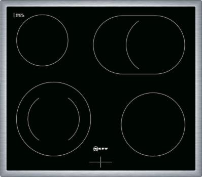 Neff EDX40 N30/N50 Einbauherdset mit Elektrokochfeld (E1CCD2AN3 + M13R42N2), 60 cm breit, 71 L, 7 Heizarten, Edelstahl