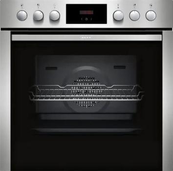 Neff EDX40 N30/N50 Einbauherdset mit Elektrokochfeld (E1CCD2AN3 + M13R42N2), 60 cm breit, 71 L, 7 Heizarten, Edelstahl