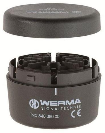 ARDEBO.de Werma Anschlusselement 12-230VAC/DC schwarz Rohrmontage, grau (84008000)