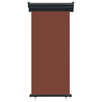 Balkon-Seitenmarkise 85x250 cm Braun