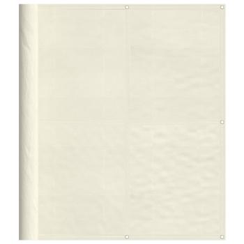 Balkon-Sichtschutz Creme 120x700 cm 100 % Polyester-Oxford