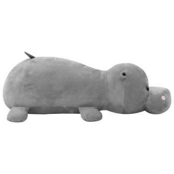 ARDEBO.de - Hippo Kuscheltier Plüsch Grau