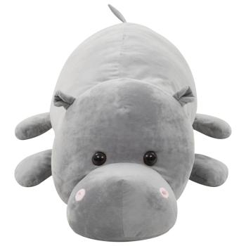 Hippo Kuscheltier Plüsch Grau