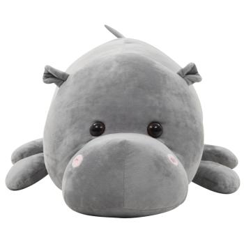Hippo Kuscheltier Plüsch Grau