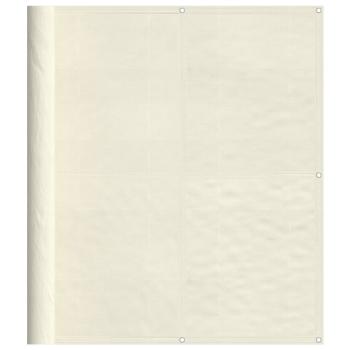 Balkon-Sichtschutz Creme 120x800 cm 100 % Polyester-Oxford