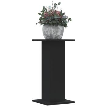 ARDEBO.de - Pflanzenständer 2 Stk. Schwarz 30x30x60 cm Holzwerkstoff