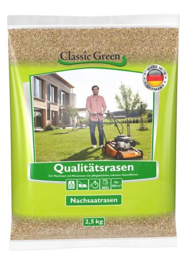 ARDEBO.de Classic Green Rasen Nachsaat-Reparatur 2,5 kg