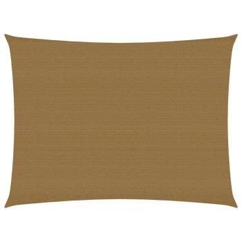 ARDEBO.de - Sonnensegel 160 g/m² Taupe 3x4 m HDPE
