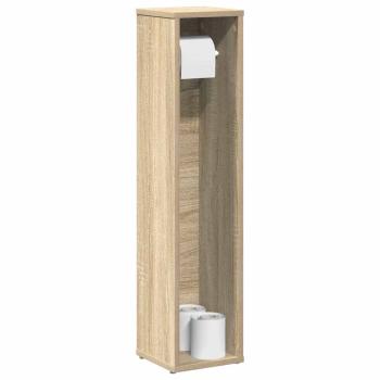ARDEBO.de - Badezimmerschrank mit Rollenhalter Sonoma-Eiche 20,5x20x90 cm