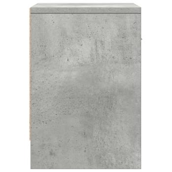 Nachttische 2 Stk. mit Schublade Betongrau 39x28x41 cm