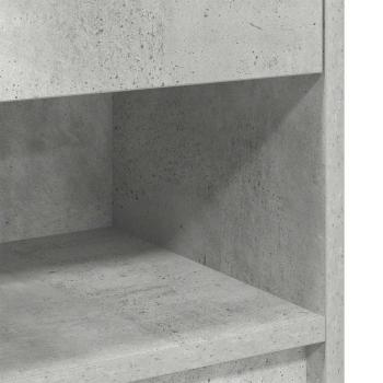 Nachttische 2 Stk. mit Schublade Betongrau 39x28x41 cm