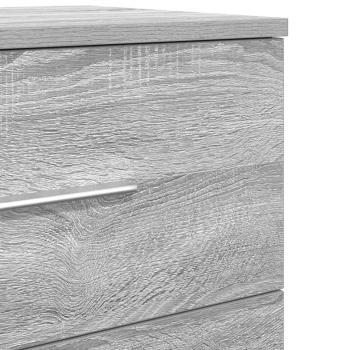 Nachttische 2 Stk. mit 2 Schubladen Grau Sonoma 40x36x50 cm