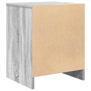 Nachttisch mit Schublade Grau Sonoma 40x34x50 cm