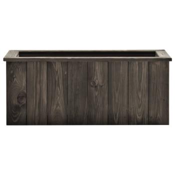 Hochbeet Dunkelgrau 74x32x30 cm Kiefer Massivholz