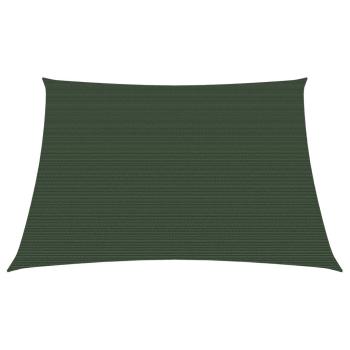 ARDEBO.de - Sonnensegel 160 g/m² Dunkelgrün 4/5x4 m HDPE