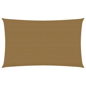 Sonnensegel 160 g/m² Taupe 5x8 m HDPE