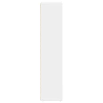 Badezimmerschrank mit Rollenhalter Weiß 20,5x20x90 cm