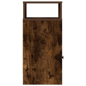 Nachttische 2 Stk. mit Schublade Räuchereiche 25x31x66 cm