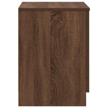 Nachttische 2 Stk. mit 2 Schubladen Eichen-Optik 40x36x50 cm