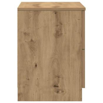 Nachttisch mit 2 Schubladen Artisan-Eiche 40x36x50 cm