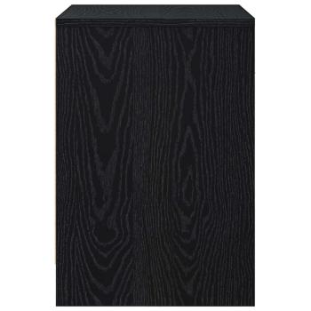 Nachttische 2 Stk. mit Schublade Schwarz 40x34x50 cm