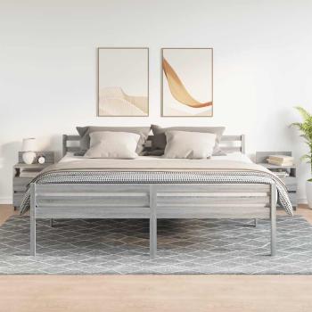 Nachttische 2 Stk. mit 2 Schubladen Grau Sonoma 40x33x60 cm