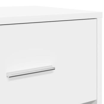 Nachttisch mit Schublade Weiß 40x34x50 cm