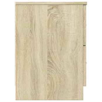 Nachttische 2 Stk. mit 2 Schubladen Sonoma-Eiche 40x36x50 cm