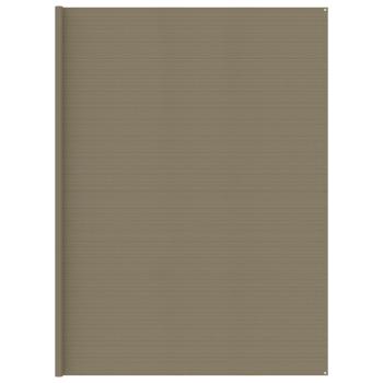 Zeltteppich Taupe 400x800 cm HDPE