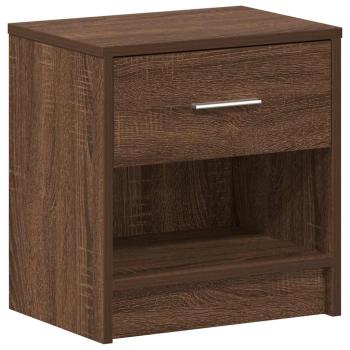 Nachttische 2 Stk. mit Schublade Eichen-Optik 39x28x41 cm