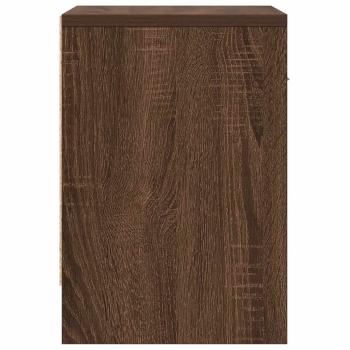 Nachttische 2 Stk. mit Schublade Eichen-Optik 39x28x41 cm