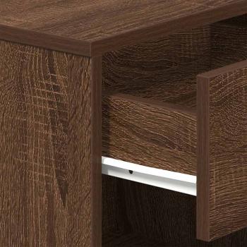 Nachttische 2 Stk. mit Schublade Eichen-Optik 39x28x41 cm