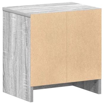 Nachttische 2 Stk. mit Schublade Grau Sonoma 39x28x41 cm