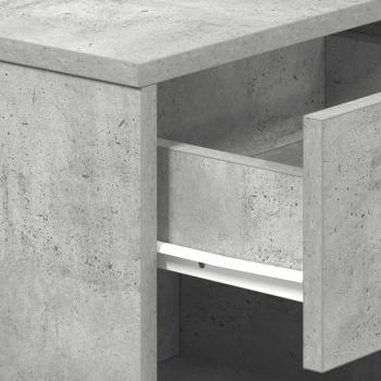 Nachttisch mit Schublade Betongrau 39x28x41 cm