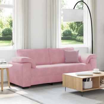 ARDEBO.de - 3-Sitzer-Sofa Rosa 178 cm Samt