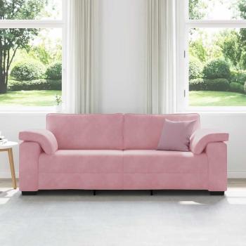 3-Sitzer-Sofa Rosa 178 cm Samt